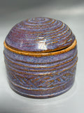 Twilight Ember Jar – Small Handmade Stoneware Lidded Jar