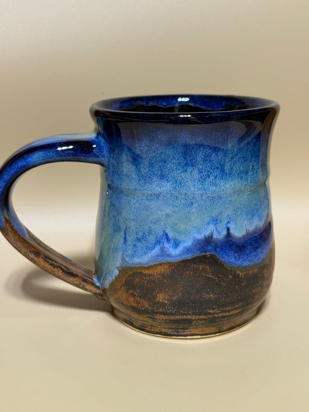 Stormy beach mug 10-12 oz handmade