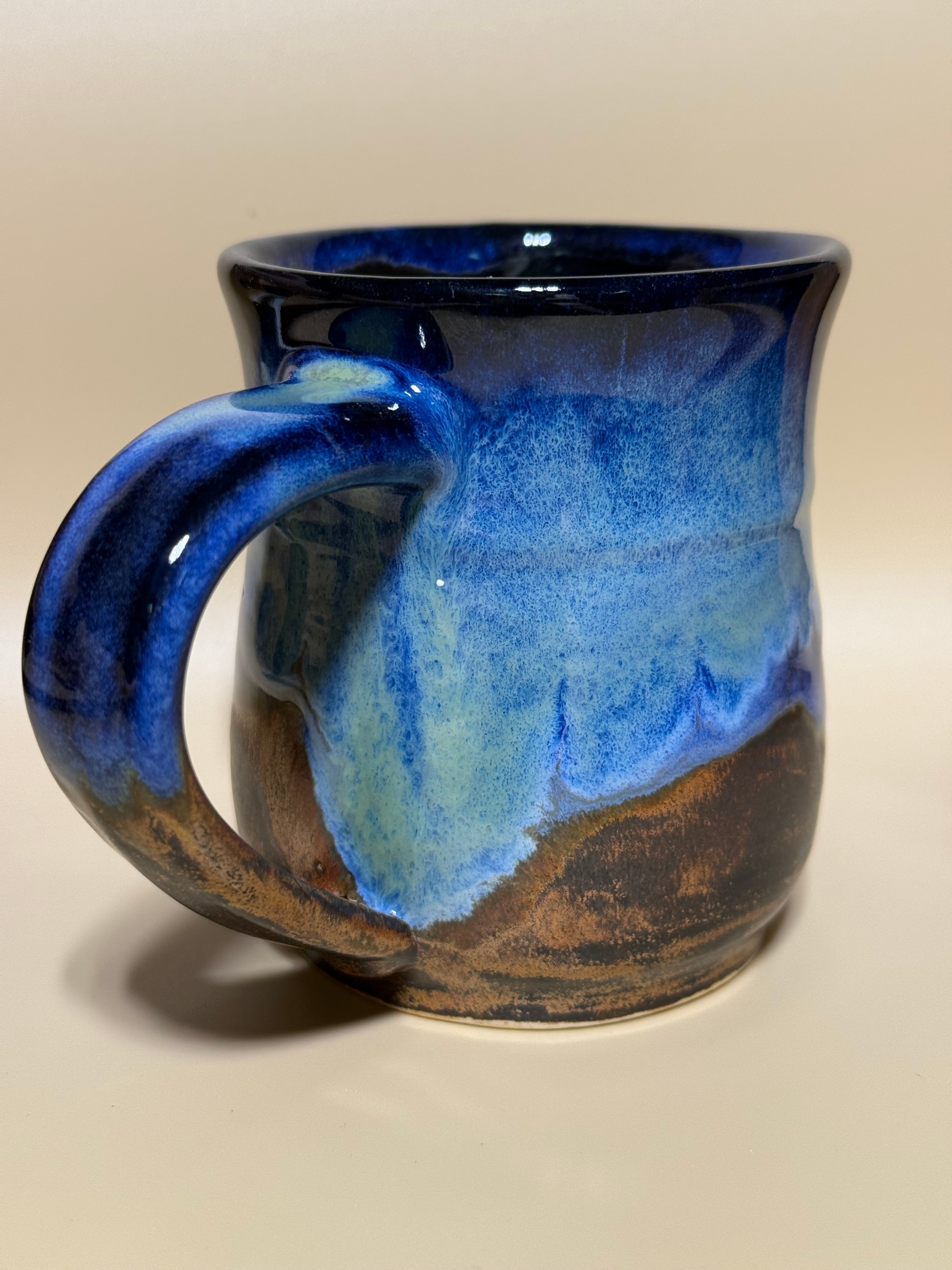 Stormy beach mug 10-12 oz handmade