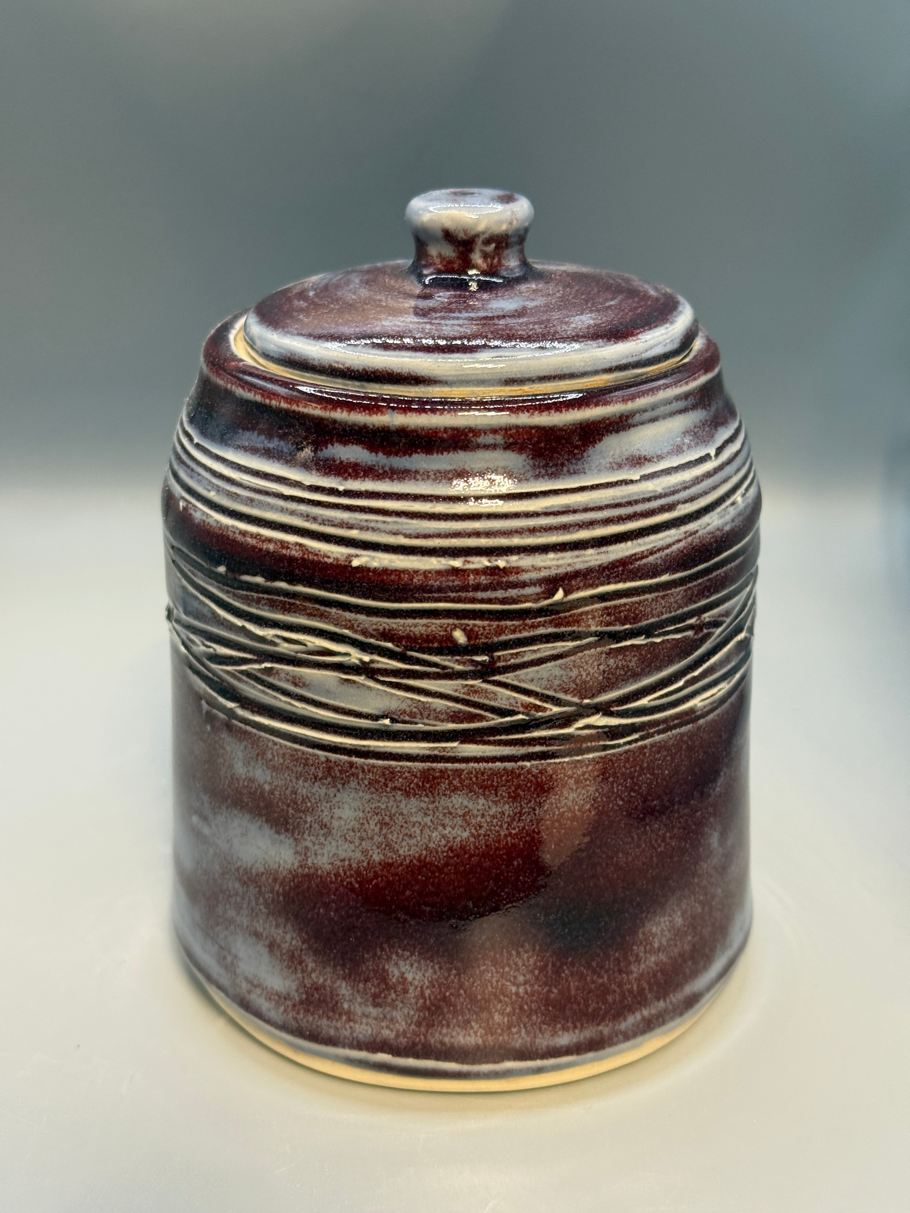 Currant Frost Lidded Jar