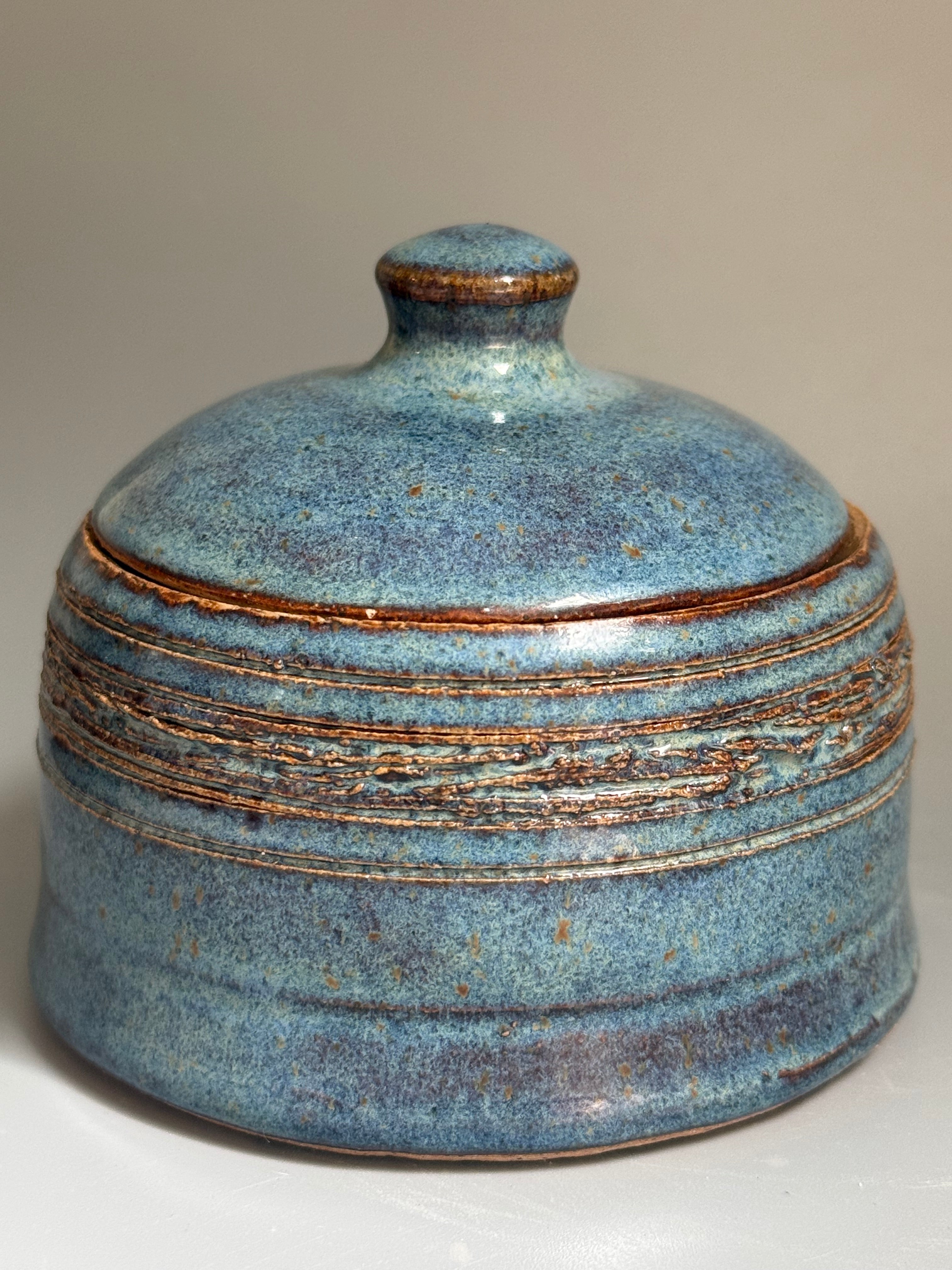 Slate Tide Lidded Jar