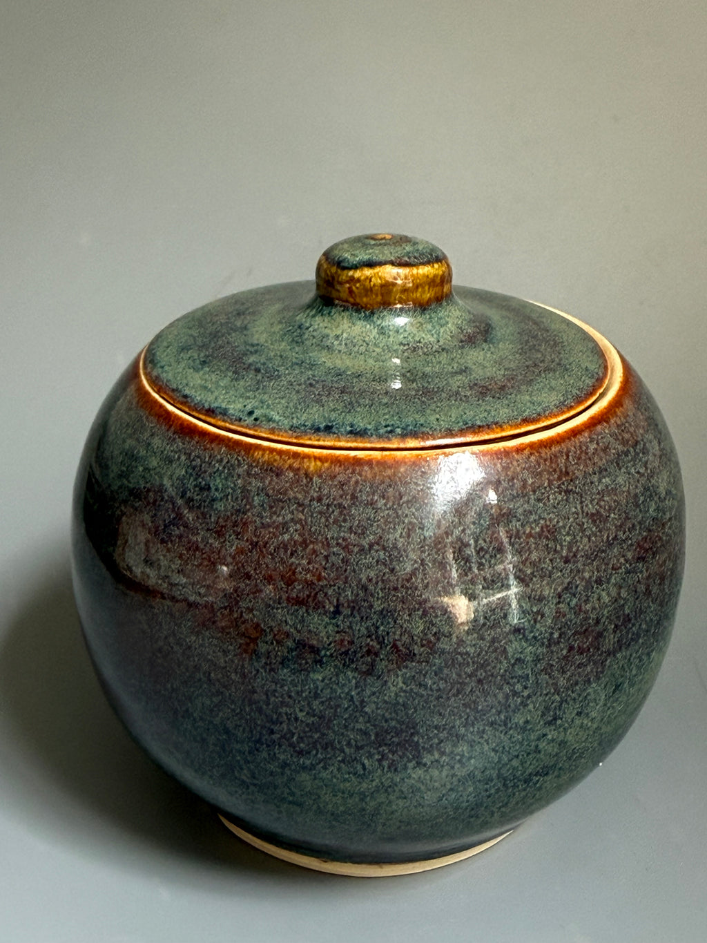 Ember Moss Lidded Jar