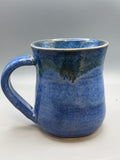 Blue Mug with Golden drips 10-12 oz