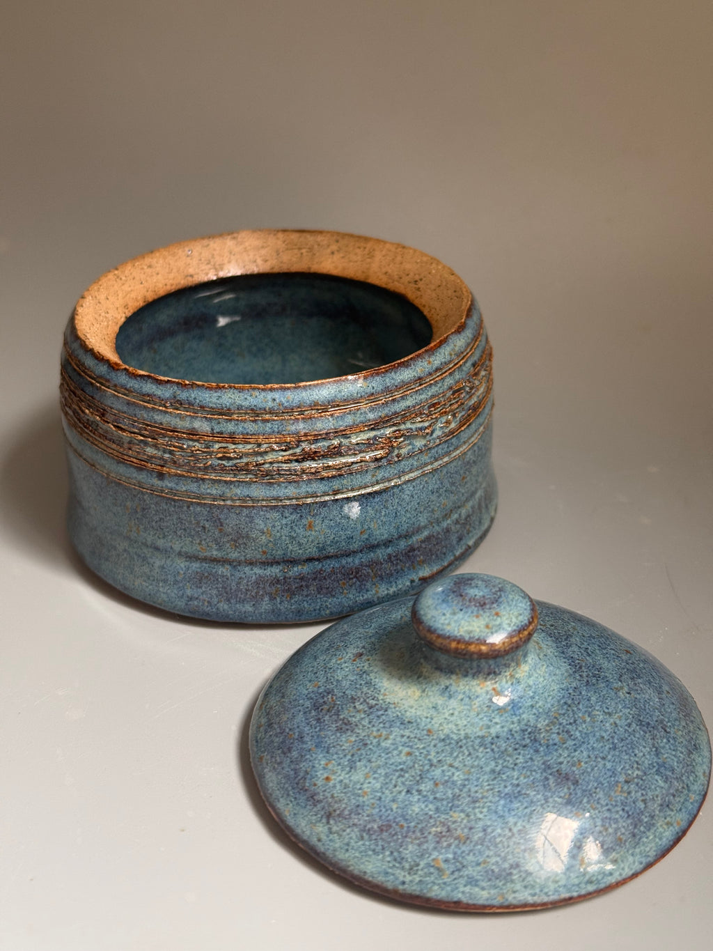 Slate Tide Lidded Jar