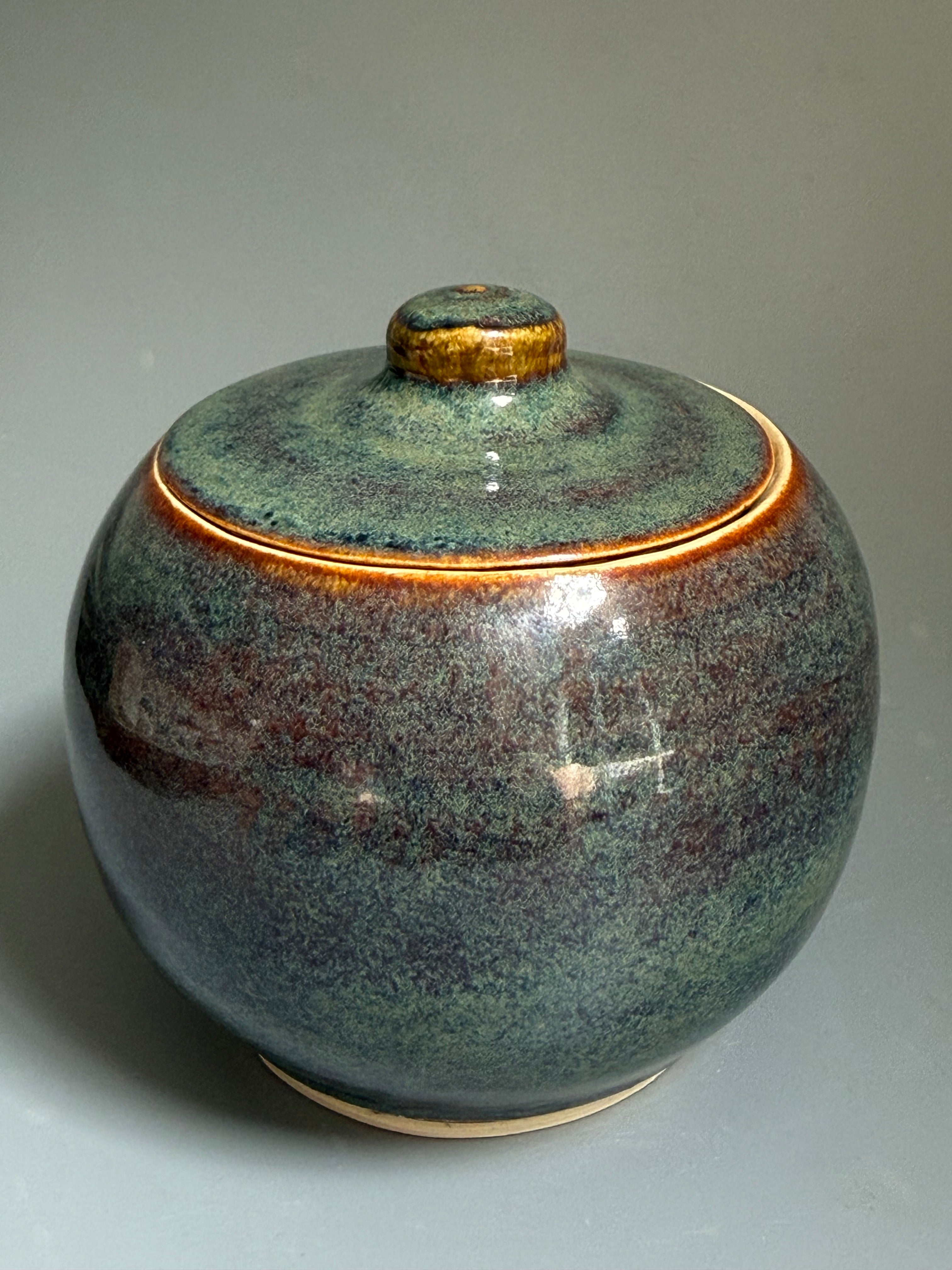 Ember Moss Lidded Jar