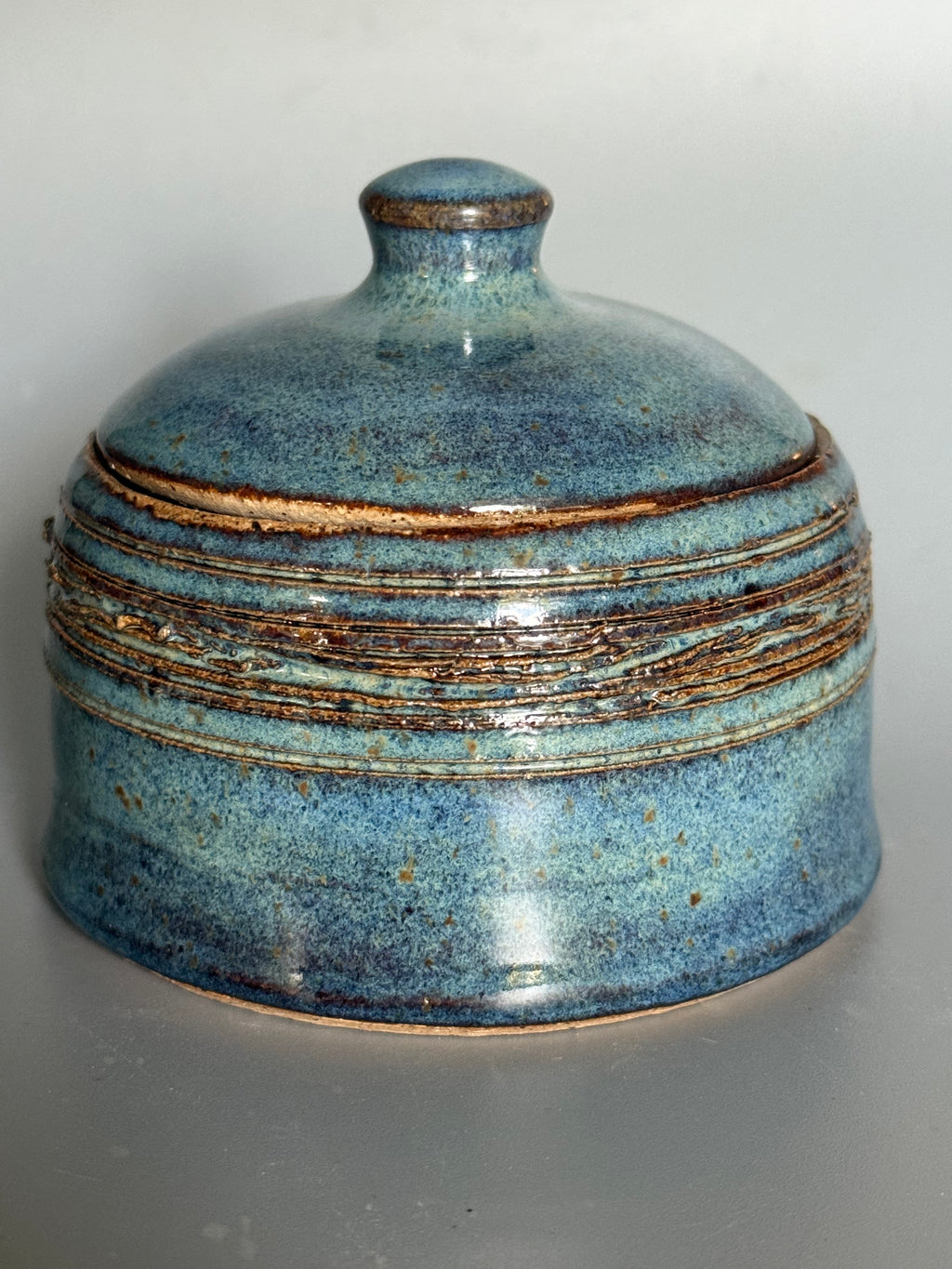 Slate Tide Lidded Jar