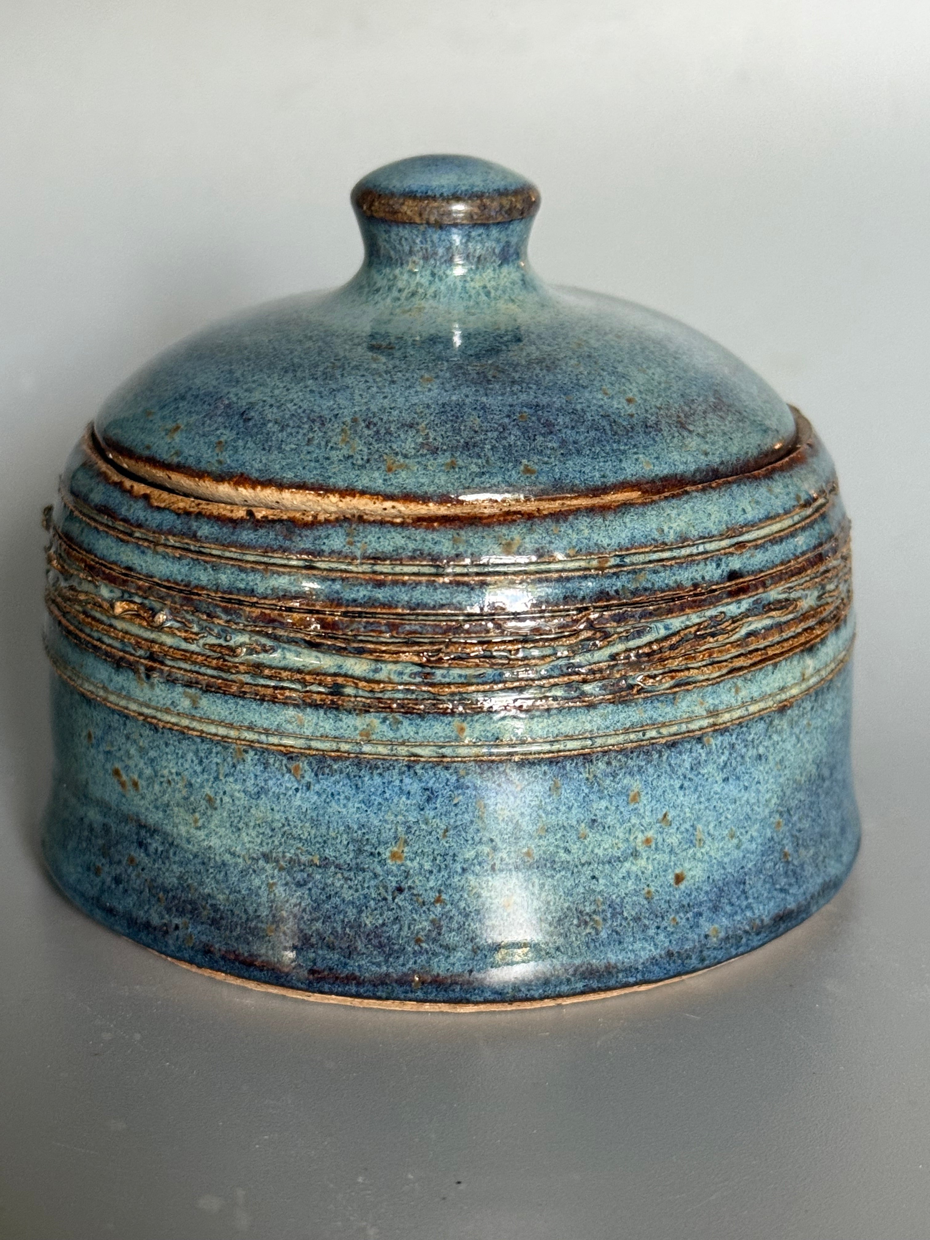 Slate Tide Lidded Jar